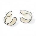 Acrylic Geometric Shape Conch Stud Earrings for Women Europe America Personality Exaggerated Girls Travel Jewelry by PoisedMe