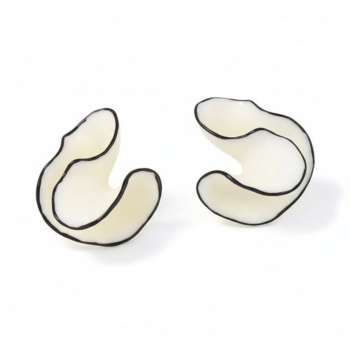 Acrylic Geometric Shape Conch Stud Earrings for Women Europe America Personality Exaggerated Girls Travel Jewelry by PoisedMe