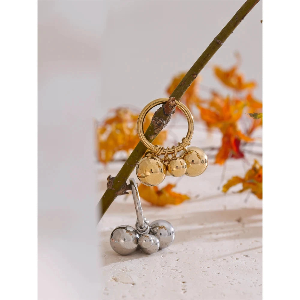 Beads Ball Handmade Ring Rust Proof 18K Stainless Steel Plated Personalized Trendy Charm Finger Jewelry 2026 by PoisedMe
