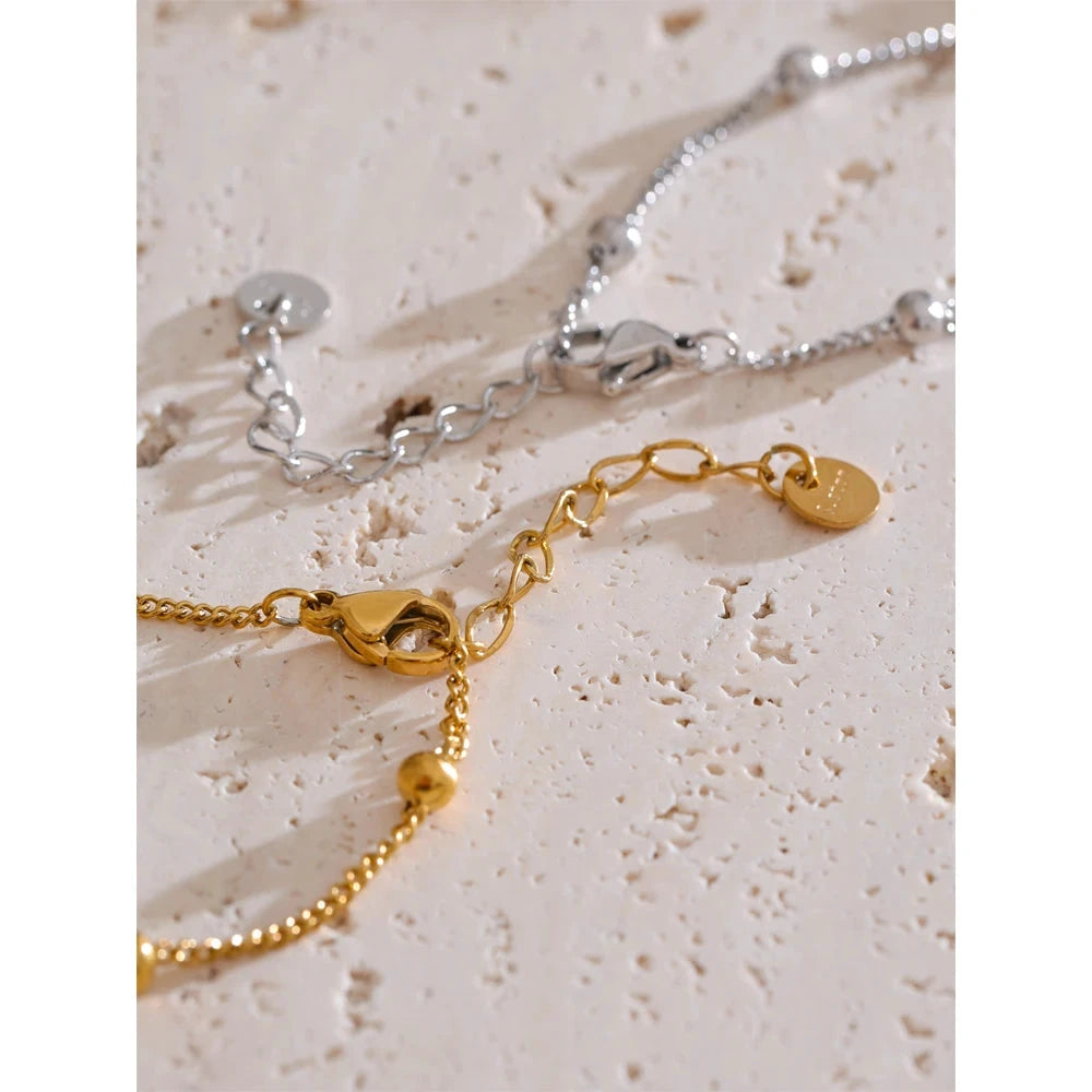 Stainless Steel Hand Chain Wrist with Finger Fashion Accessories Bracelet for Women Gold Platinum PVD Plated Chic Jewelry by PoisedMe