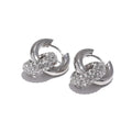 PoisedMe Delicate Shiny Cubic Zirconia Round Stainless Steel 18K Gold Color Huggie Hoop Earrings High Quality Charm Jewelry Gift -