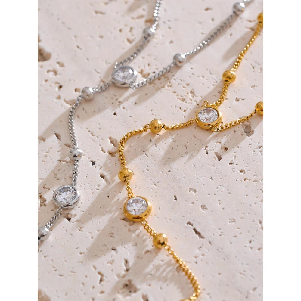 Stainless Steel Hand Chain Wrist with Finger Fashion Accessories Bracelet for Women Gold Platinum PVD Plated Chic Jewelry by PoisedMe