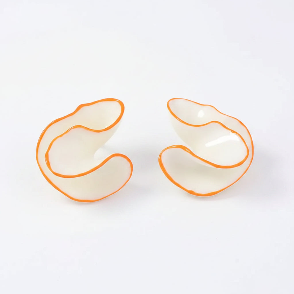 Acrylic Geometric Shape Conch Stud Earrings for Women Europe America Personality Exaggerated Girls Travel Jewelry by Poised Me
