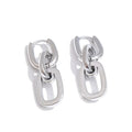 Daily 316 Stainless Steel Rectangle Drop Dangle Earrings for Women Statement Minimalist High Quality Jewelry Wholesale by PoisedMe