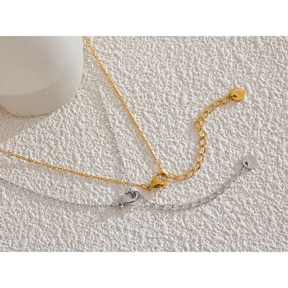 Stainless Steel Cubic Zirconia Necklace Anklet Bracelet Rust Proof Attractive Classic Bling Chic Thin Chain Jewelry by PoisedMe