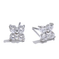 Waterproof Cubic Zirconia Flower Stud Earrings 316L Stainless Steel by PoisedMe