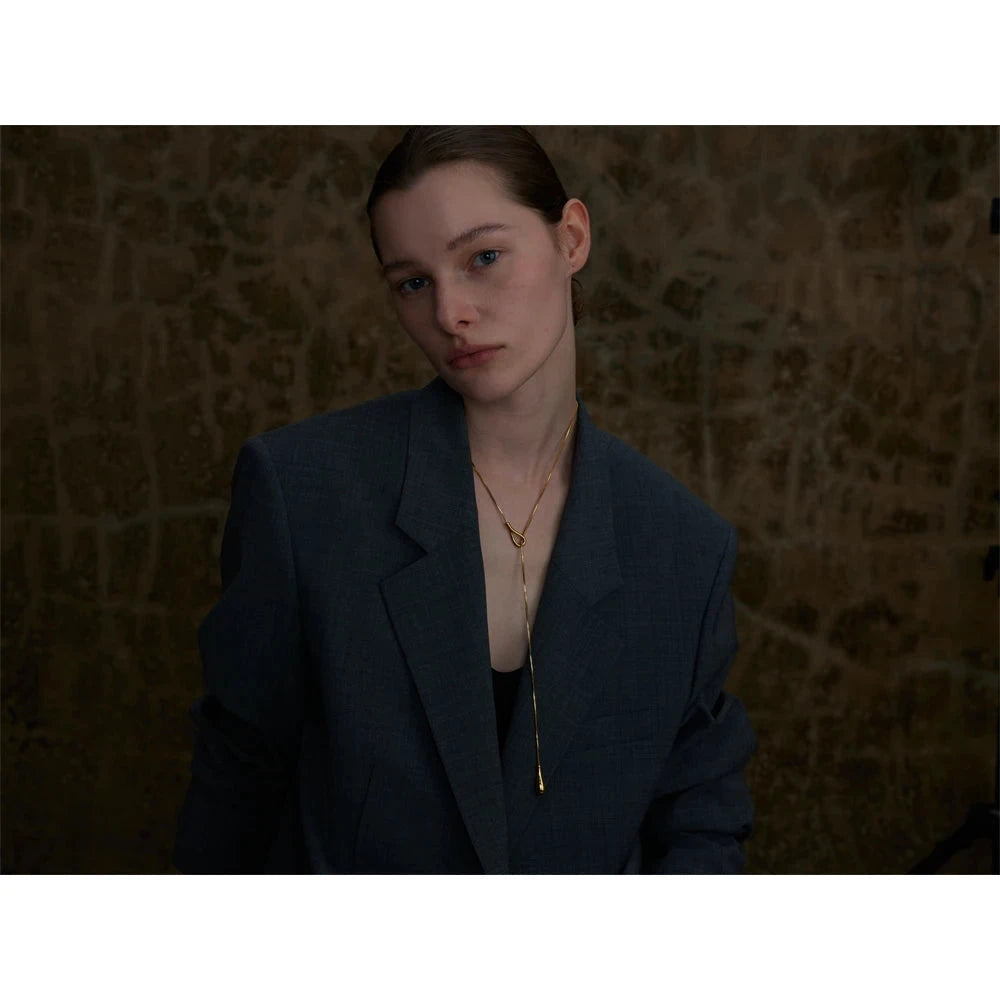 Distinctive 316L Stainless Steel Exquisite Chain Fashion Necklace 18K PVD Plated Water Resistant Charm Gold Color Jewelry by PoisedMe