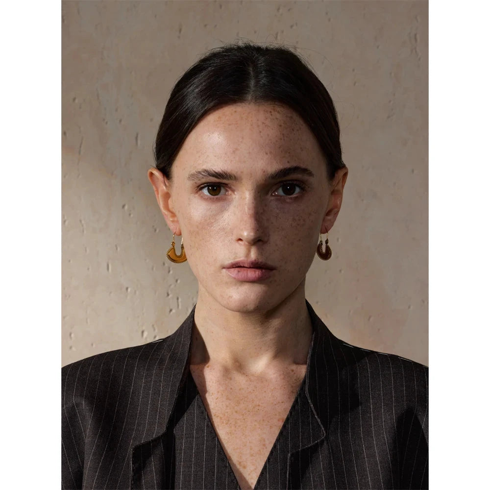 Women Fashion Bag Shape Drop Earrings Gold Color Stainless Steel Waterproof PVD Plated Metal Charm Jewelry for Women by PoisedMe