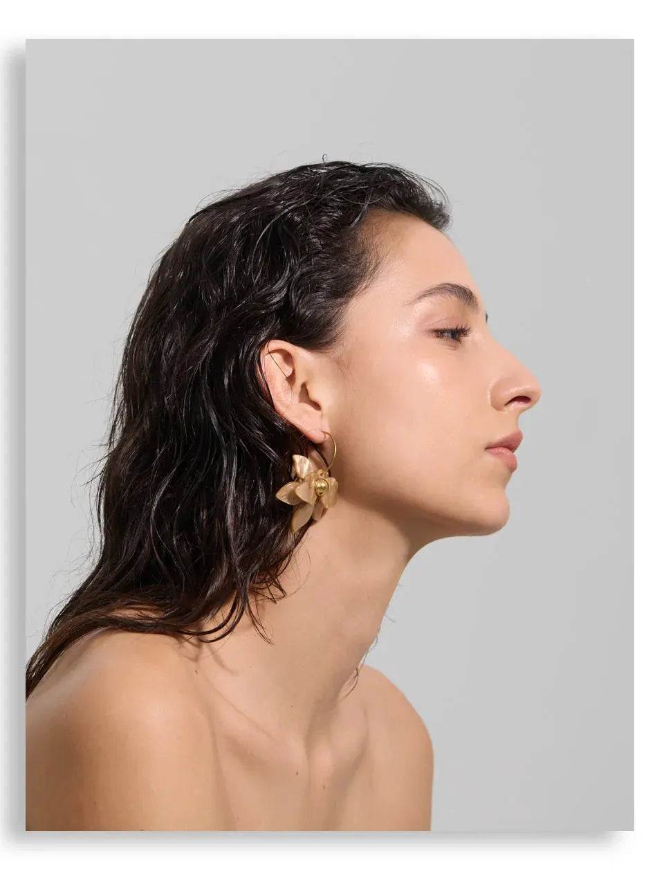 Multicolor Acrylic Flower Petal Drop 18k PVD Plated Stainless Steel Earrings Hooks by Poised Me Jewelry Studio
