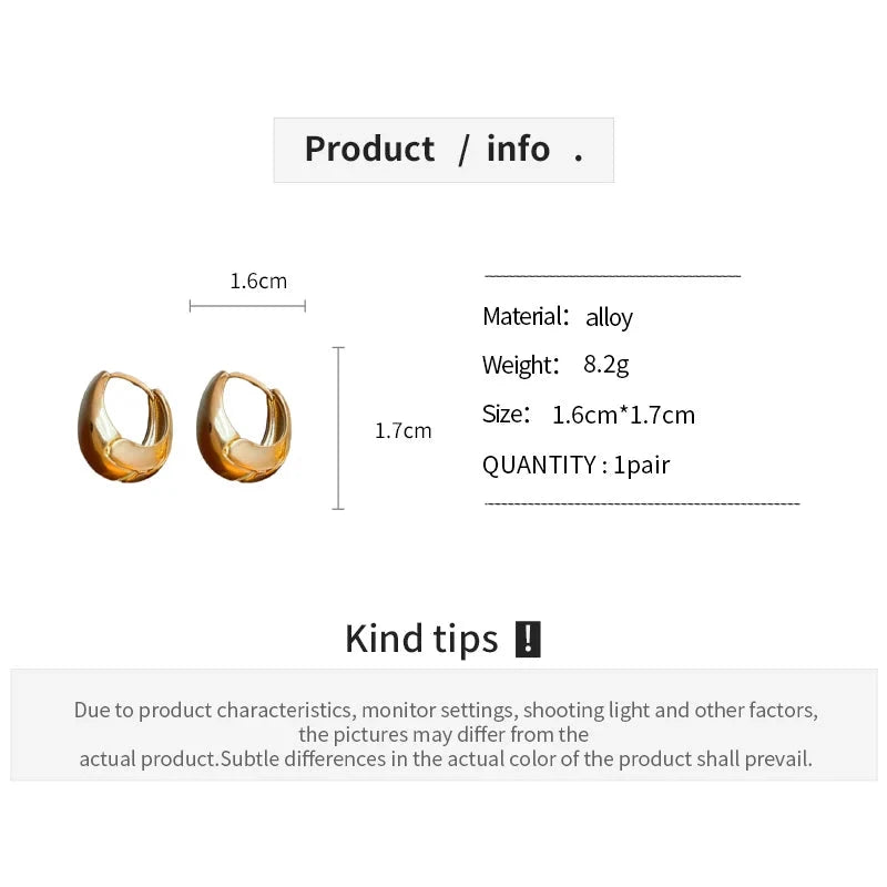 Gold &amp; Silver Geometric Hoops – Modern Korean Fashion Earrings by PoisedMe