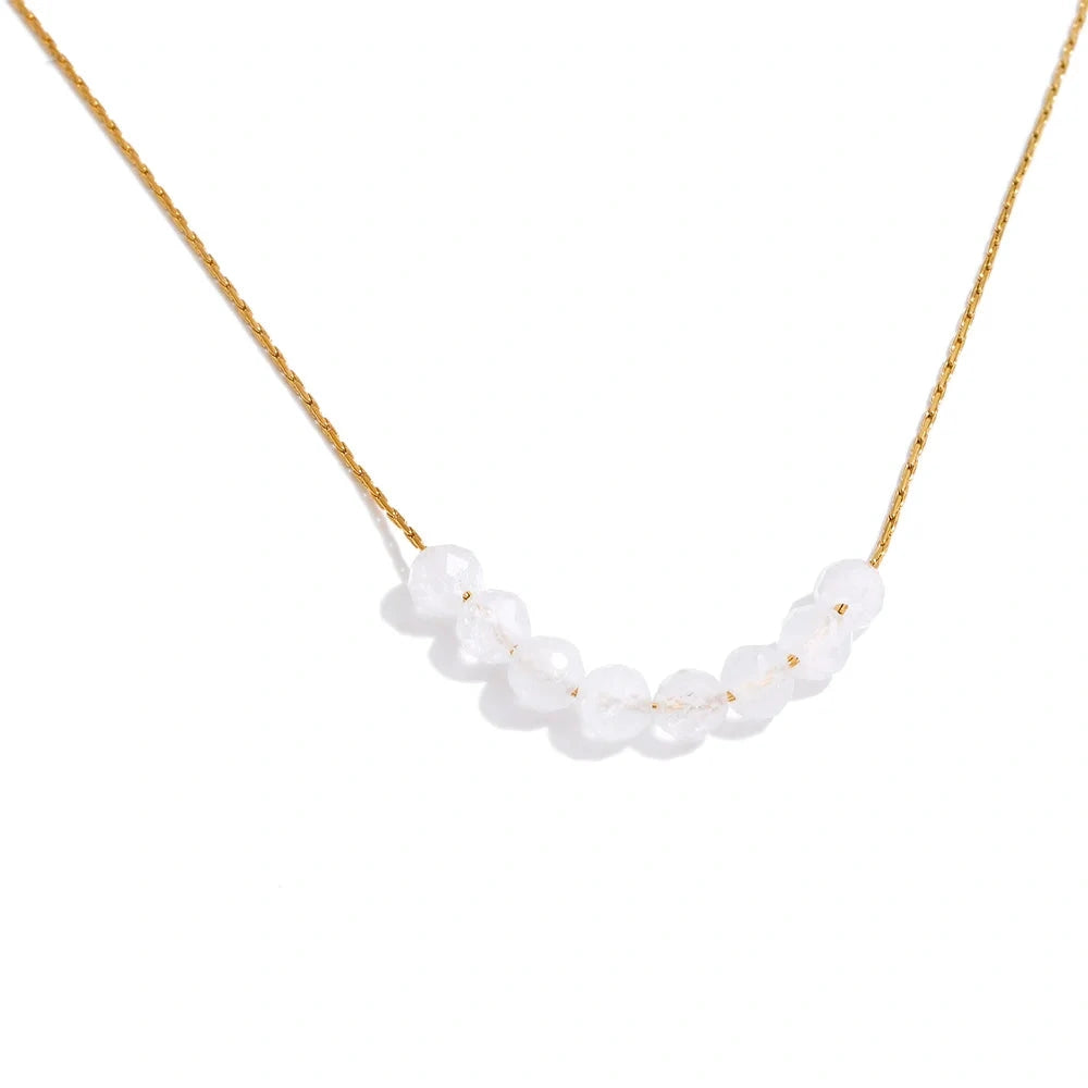 Natural Aventurine Agate Tiger Stone Beads Chain Drop Necklace High Quality Fashion Collar Jewelry Gala Gift Wholesale by PoisedMe